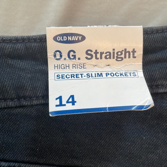 O.G. Straight High Rise Black Jeans - Picture 3 of 6